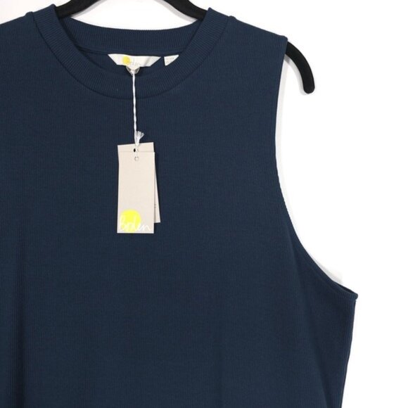 NWT Boden Racer Rib Jersey Midi Dress Sleeveless Fitted Size 20/22R Green D0610 - Picture 10 of 13